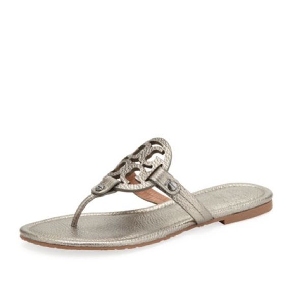 Tory Burch Shoes - Tory Burch Pewter Millers